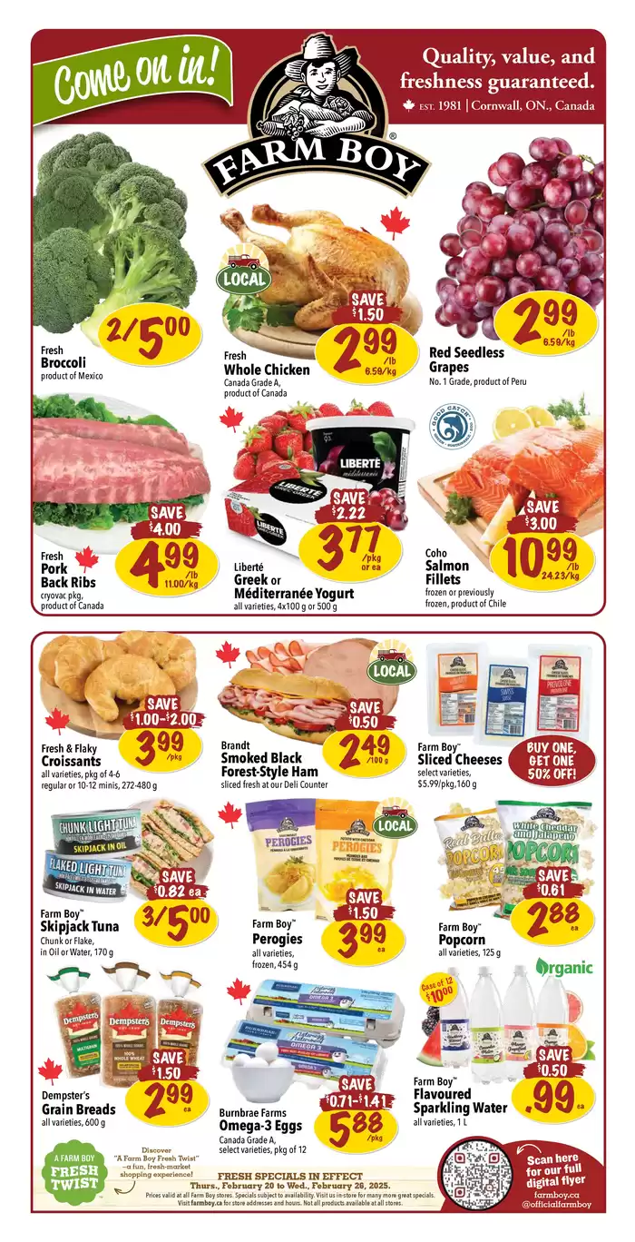 Farm Boy catalogue in Guelph | Farm Boy weekly flyer | 2025-02-20 - 2025-03-06