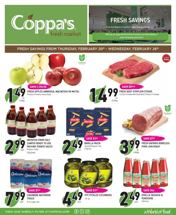 Coppa's catalogue in Toronto | Fresh Savings | 2025-02-20 - 2025-02-26