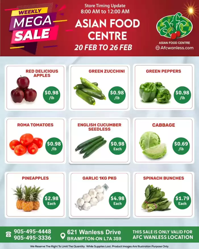 Asian Food Centre catalogue in Brampton | Weekly Mega Sale | 2025-02-20 - 2025-02-26