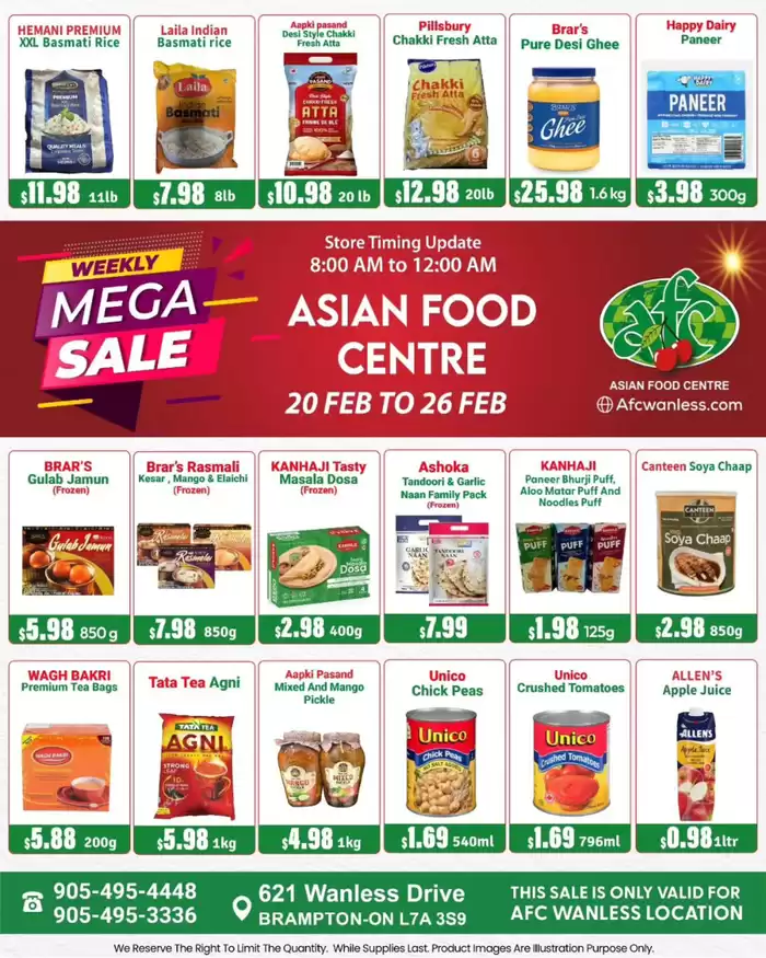 Asian Food Centre catalogue in Brampton | Weekly Mega Sale | 2025-02-20 - 2025-02-26