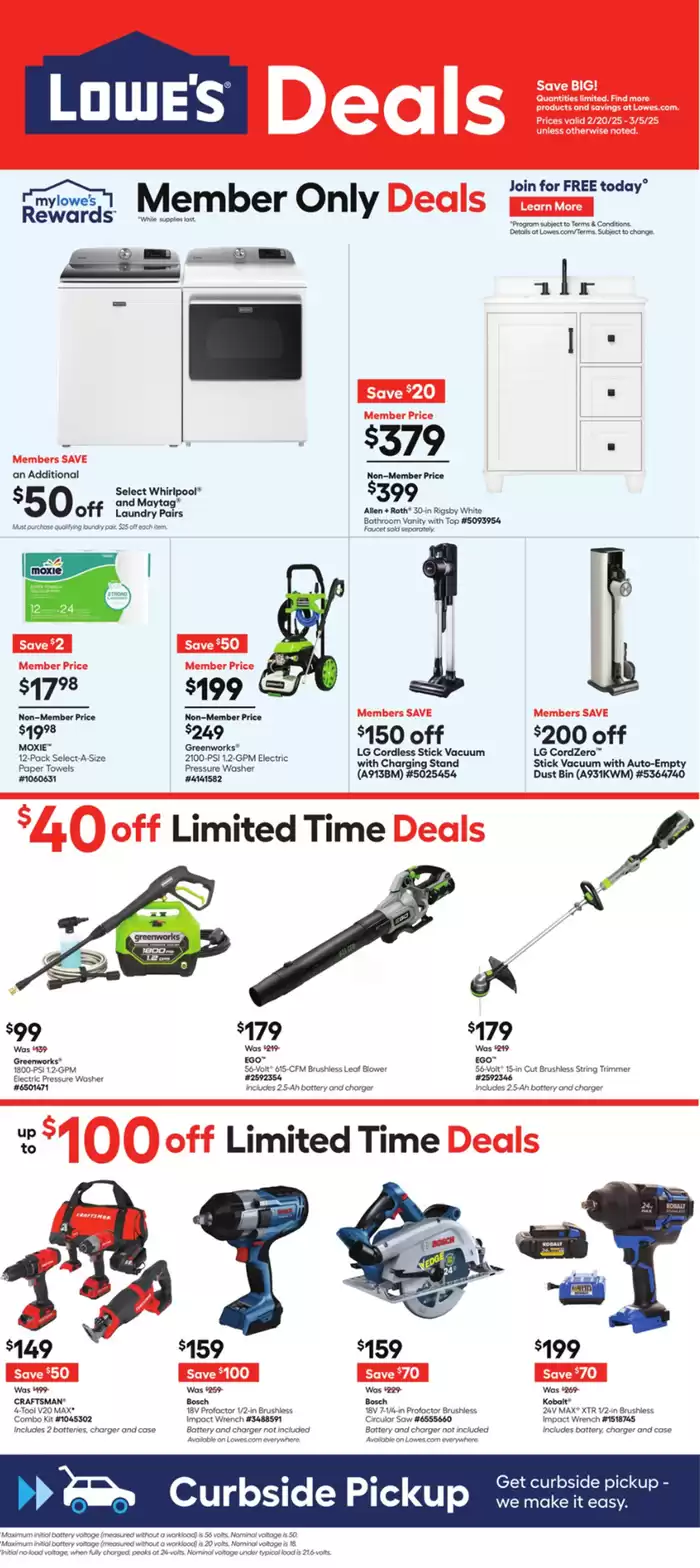 Lowe's catalogue in Brantford | Weekly Deals | 2025-02-20 - 2025-03-05