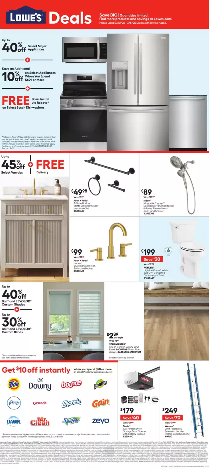 Lowe's catalogue in Brantford | Weekly Deals | 2025-02-20 - 2025-03-05