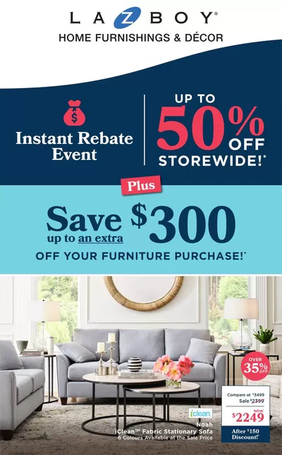 Home & Furniture offers in Scarborough | Up To 50% Off in La Z Boy | 2025-02-20 - 2025-02-26