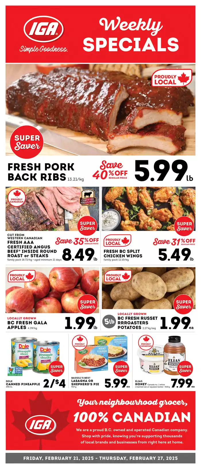 Market Place IGA catalogue in Coquitlam | Market Place IGA weekly flyer | 2025-02-21 - 2025-02-27