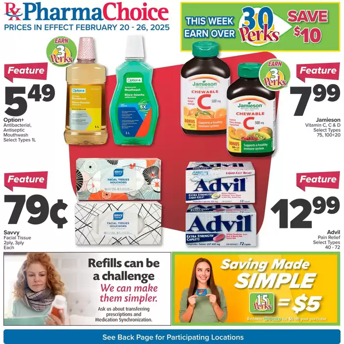 PharmaChoice catalogue in Caledonia NS | PharmaChoice Weekly ad | 2025-02-20 - 2025-02-26