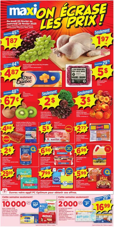 Maxi catalogue in Victoriaville | Weekly Flyer -Hybris | 2025-02-20 - 2025-02-26