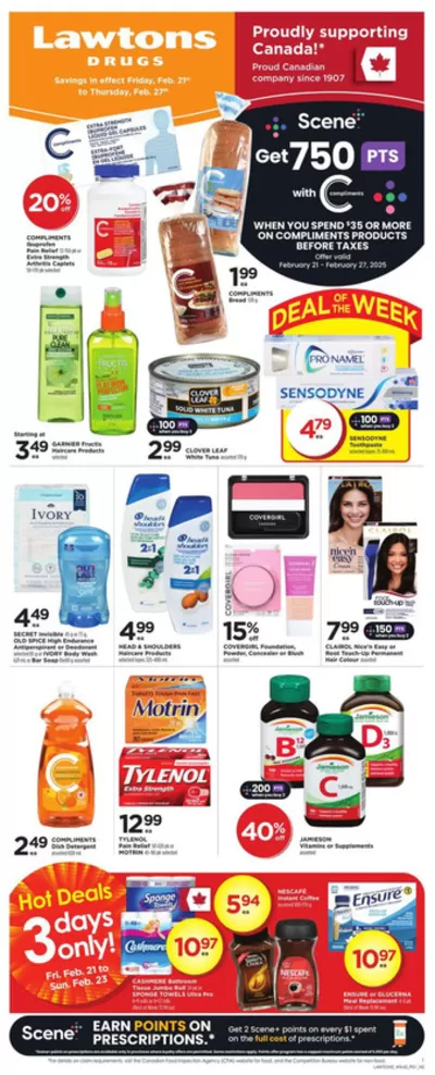 Pharmacy & Beauty offers in Shelburne NS | Great offer for bargain hunters in Lawtons Drugs | 2025-02-21 - 2025-02-27