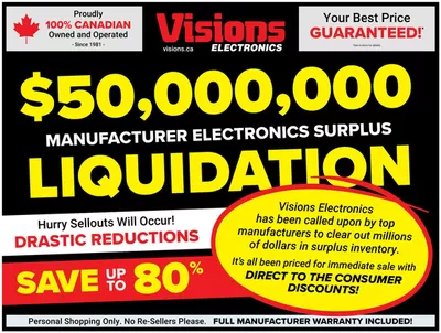 Electronics offers in Okotoks | Flyer in Visions Electronics | 2025-02-21 - 2025-02-27