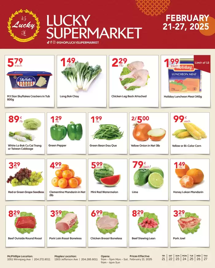 Lucky Supermarket catalogue in Winnipeg | Weekly Specials | 2025-02-21 - 2025-02-27