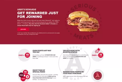 Restaurants offers in Calgary | Current deals and offers in Arbys | 2025-02-21 - 2025-03-21