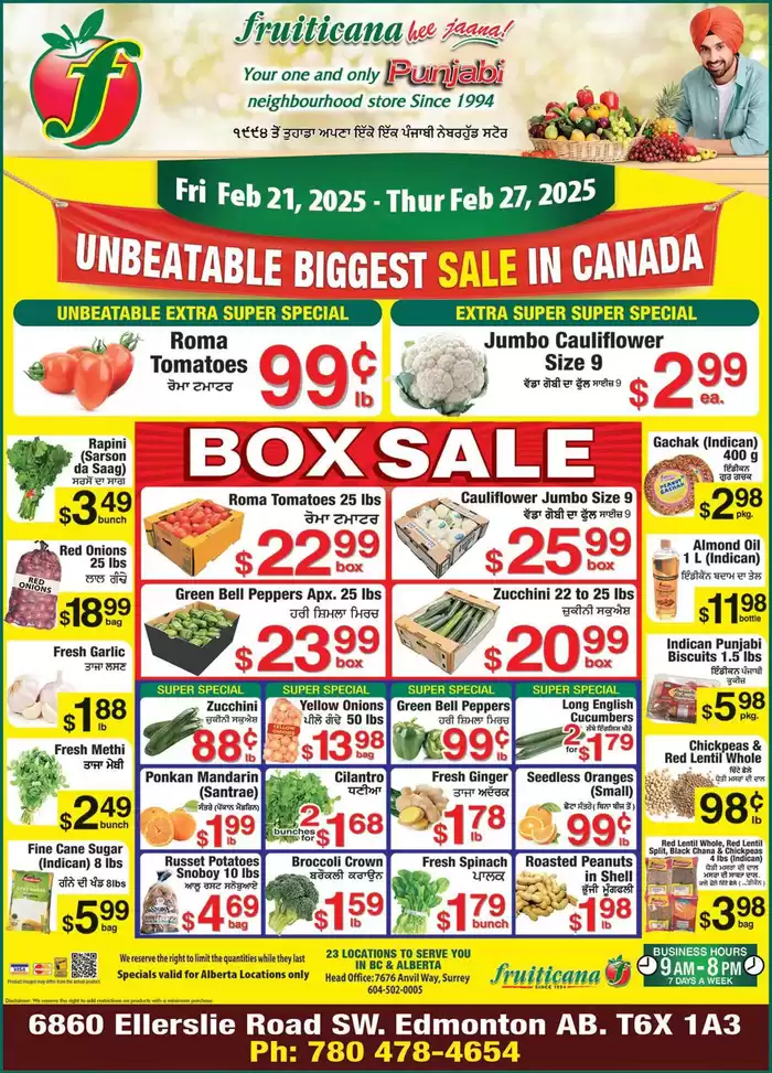 Fruiticana catalogue in Abbotsford | Top deals for all customers | 2025-02-22 - 2025-03-08