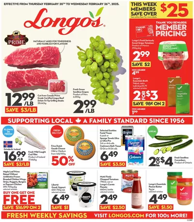 Grocery offers in Guelph | Weekly Flyer in Longo's | 2025-02-20 - 2025-02-26