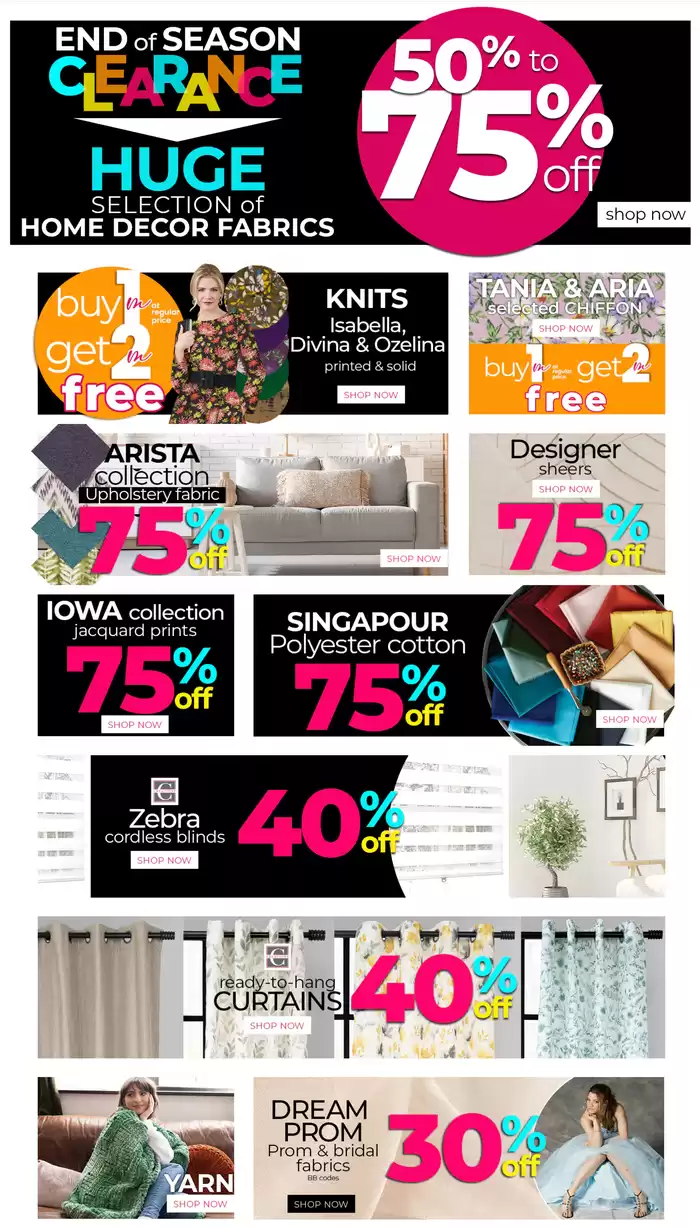 Fabricville catalogue in North Battleford | 50-75% Off Sale | 2025-02-24 - 2025-03-10