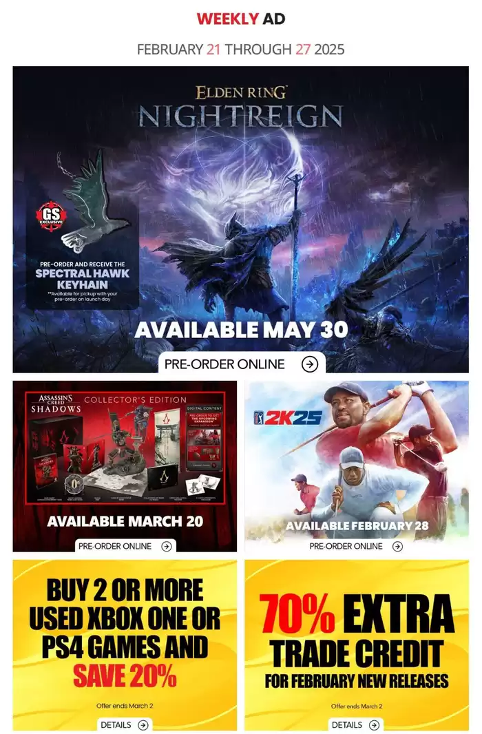 Game Stop catalogue in Surrey | Game Stop Weekly ad | 2025-02-21 - 2025-02-27