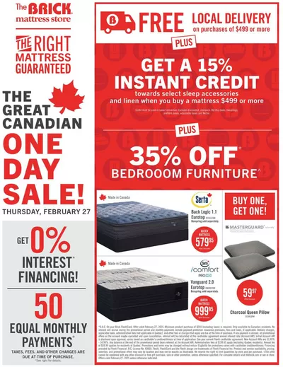 Home & Furniture offers in Fort McMurray | Great offer for bargain hunters in The Brick | 2025-02-27 - 2025-02-27