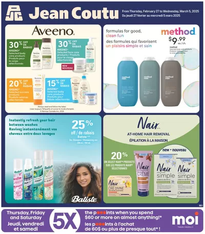 Pharmacy & Beauty offers in Fredericton | Exclusive deals for our customers in Jean Coutu | 2025-02-27 - 2025-03-05