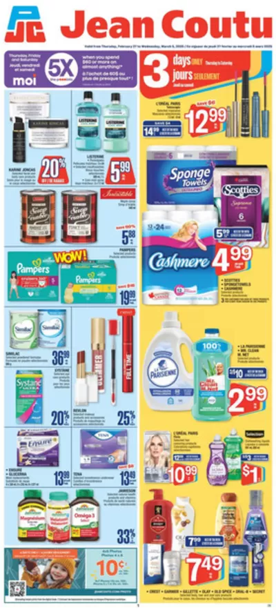 Pharmacy & Beauty offers in Fredericton | Current bargains and offers in Jean Coutu | 2025-02-27 - 2025-03-05