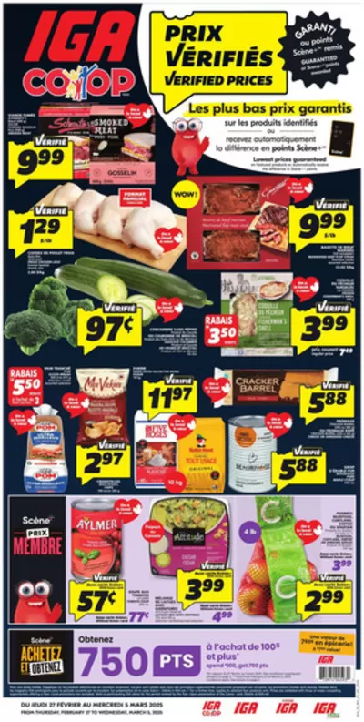 IGA Extra catalogue in Gatineau | Top offers for smart savers | 2025-02-27 - 2025-03-05