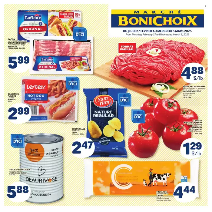 Marché Bonichoix catalogue in Quebec | Discover attractive offers | 2025-02-27 - 2025-03-05