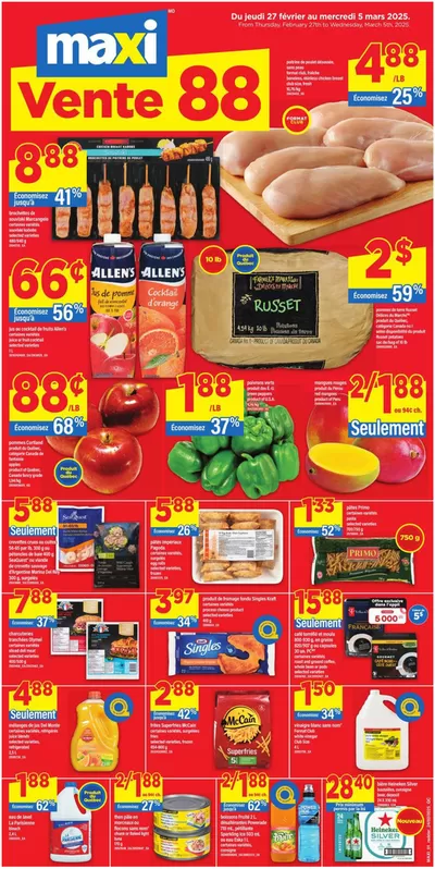 Grocery offers in Rivière-du-Loup | Top deals for all customers in Maxi | 2025-02-27 - 2025-03-05