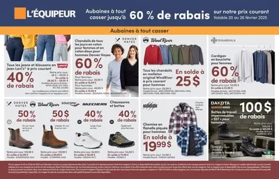 Clothing, Shoes & Accessories offers in Fredericton | Jusqu'à 60% De Rabais in L'équipeur | 2025-02-25 - 2025-02-26