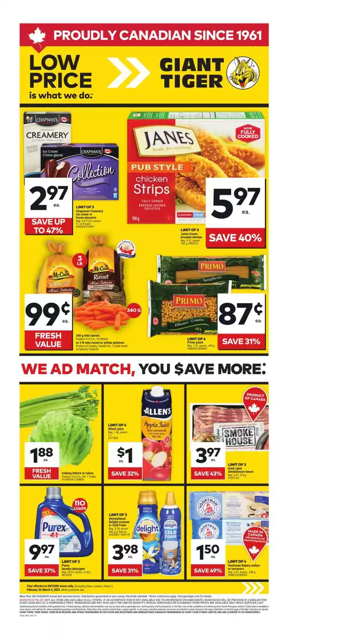 Giant Tiger catalogue in Ottawa | Top offers for all bargain hunters | 2025-02-26 - 2025-03-04