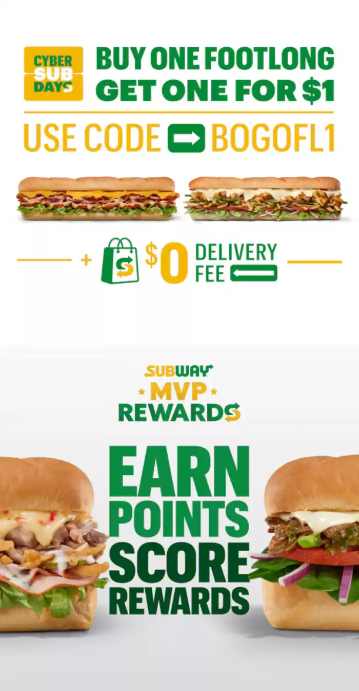 Subway catalogue in Brampton | Weekly Deals | 2025-02-25 - 2025-03-11