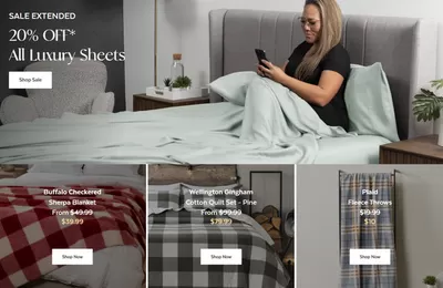 Home & Furniture offers in Fredericton | 20% OFF All Luxury Sheets in Quilts Etc | 2025-02-25 - 2025-03-11