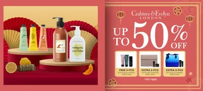 Pharmacy & Beauty offers in Quebec | Up To 50% Off in Crabtree & Evelyn | 2025-02-25 - 2025-03-11