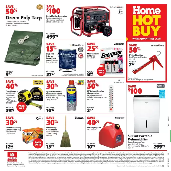 Home Hardware catalogue in Montreal | Top deals and discounts | 2025-02-27 - 2025-03-12