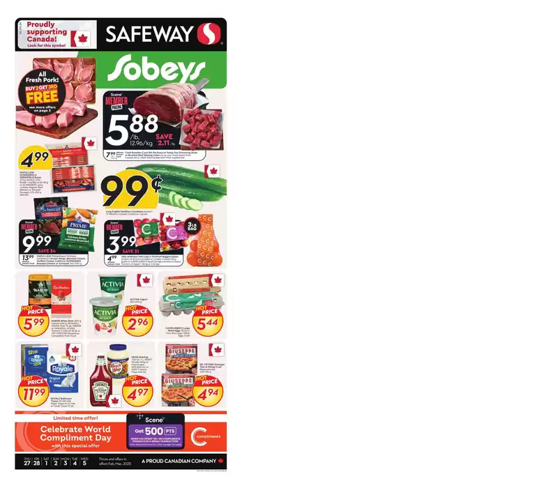 Safeway catalogue in Leduc | Top offers for all bargain hunters | 2025-02-27 - 2025-03-05