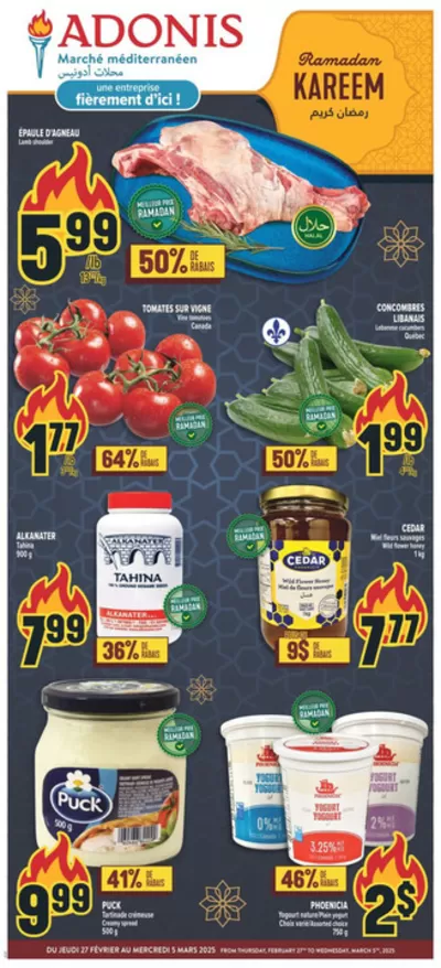 Marché Adonis catalogue in Quebec | Weekly | 2025-02-27 - 2025-03-05