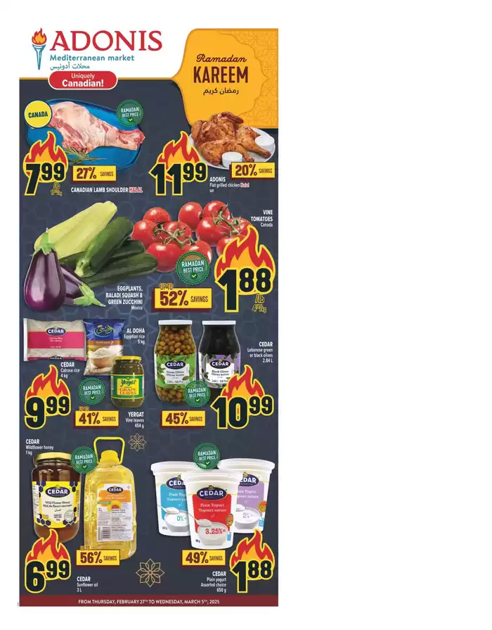 Marché Adonis catalogue in Quebec | Our best deals for you | 2025-02-27 - 2025-03-05