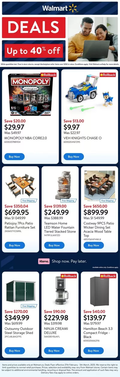 Walmart catalogue in Fort McMurray | Current deals and offers | 2025-02-27 - 2025-03-05