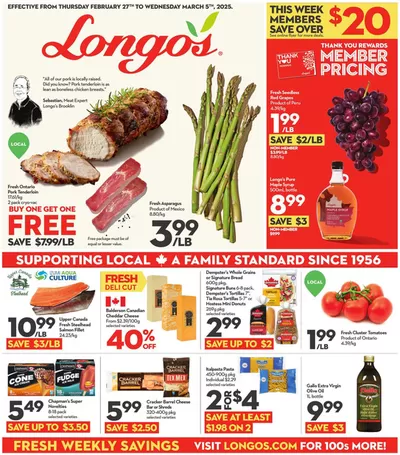 Grocery offers | Attractive special offers for everyone in Longo's | 2025-02-27 - 2025-03-05