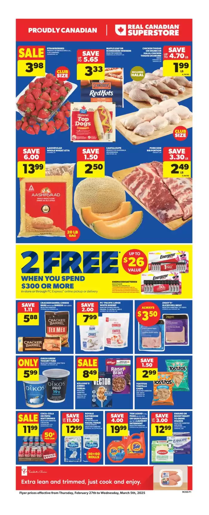 Real Canadian Superstore catalogue in Peterborough | Great offer for all customers | 2025-02-27 - 2025-03-05