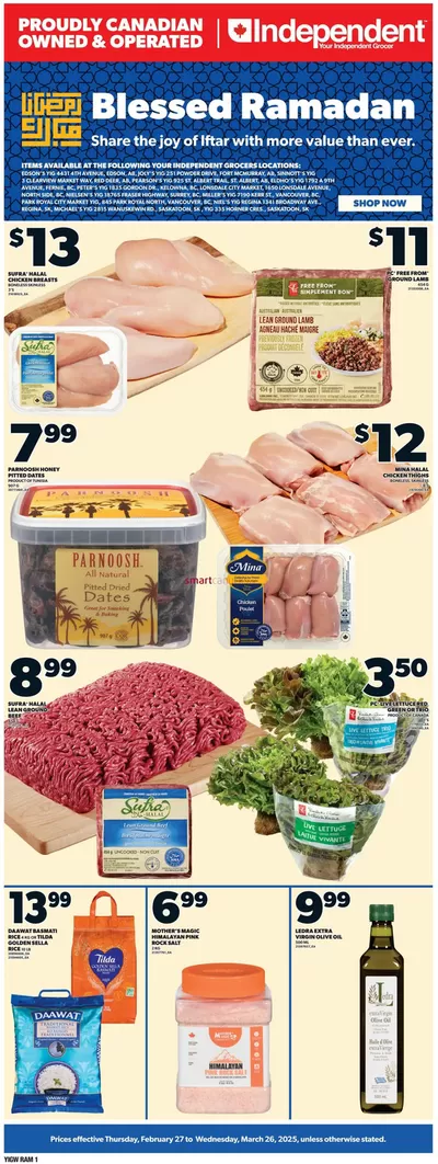 Independent Grocer catalogue in Fort McMurray | Independent Grocer weeky flyer | 2025-02-27 - 2025-03-26