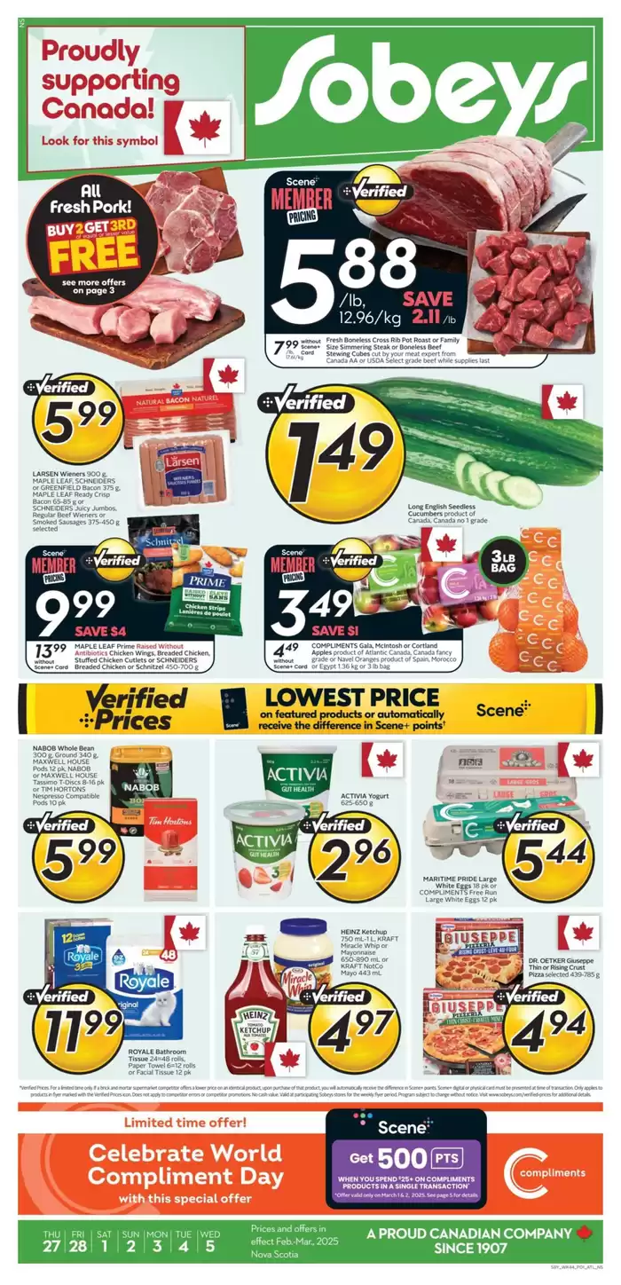 Sobeys catalogue in St. John's | Our best bargains | 2025-02-27 - 2025-03-05