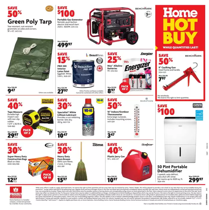 Home Hardware catalogue in Fort McMurray | Great discounts on selected products | 2025-02-27 - 2025-03-12