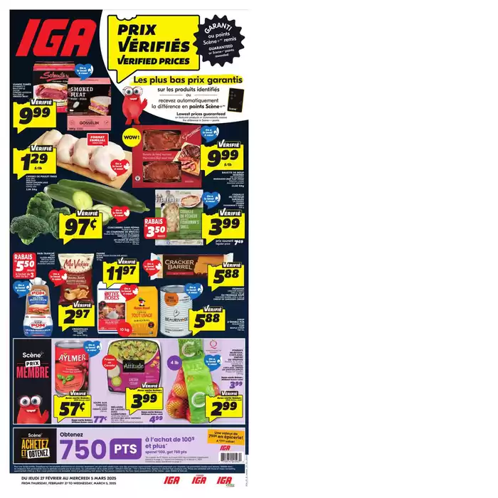 IGA Extra catalogue in Gatineau | IGA Extra weekly flyer | 2025-02-27 - 2025-03-05