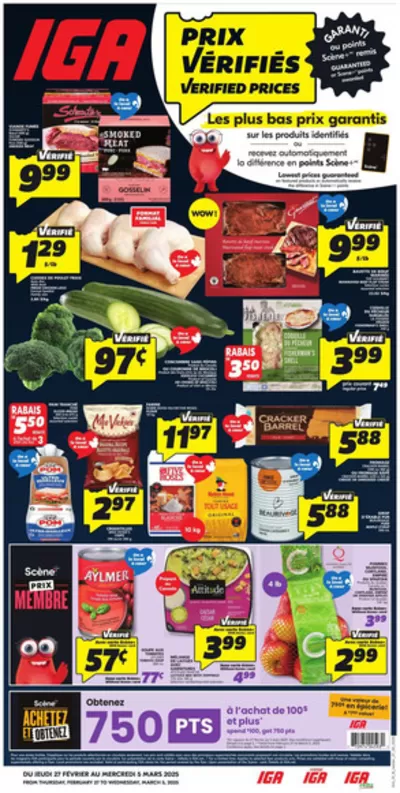 Grocery offers in Rivière-du-Loup | IGA Extra weekly flyer in IGA Extra | 2025-02-27 - 2025-03-05