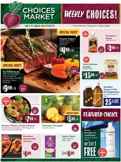 Grocery offers in White Rock | Choices Market weekly flyer in Choices Market | 2025-02-27 - 2025-03-05