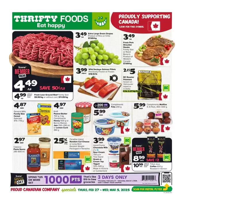 Thrifty Foods catalogue in Vancouver | Weekly Flyer | 2025-02-27 - 2025-03-05