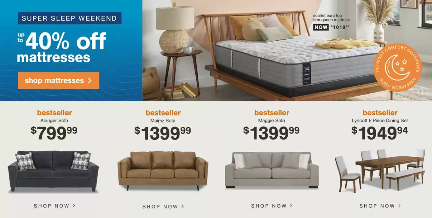 Ashley Furniture catalogue in Regina | Up To 40% Off Mattresses | 2025-02-28 - 2025-03-14