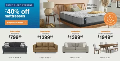 Home & Furniture offers in Sault Ste. Marie | Up To 40% Off Mattresses in Ashley Furniture | 2025-02-28 - 2025-03-14