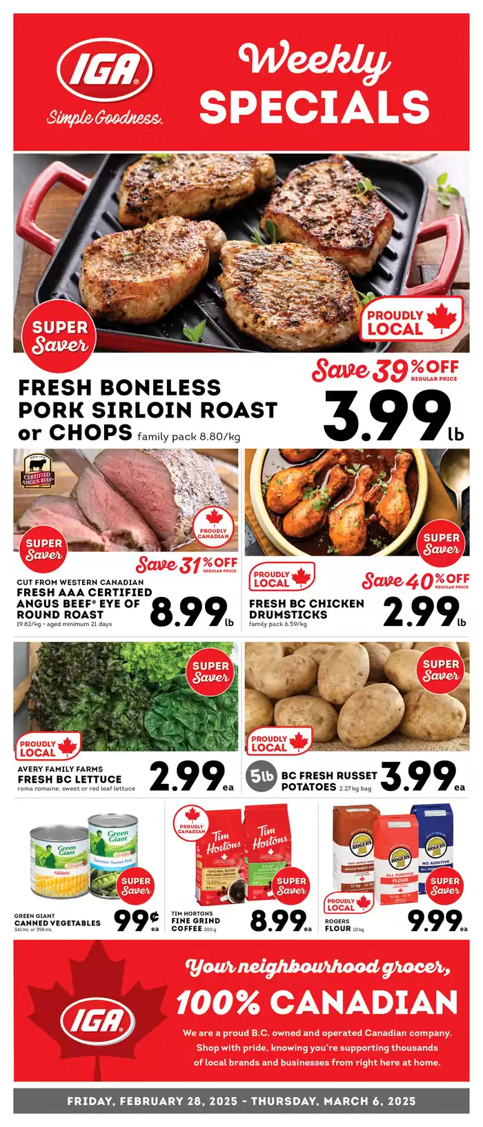 Market Place IGA catalogue in Vancouver | Market Place IGA weekly flyer | 2025-02-28 - 2025-03-06