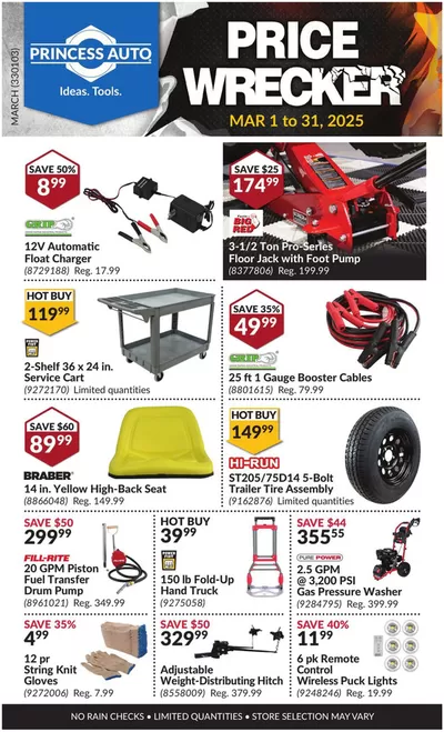 Garden & DIY offers in Owen Sound | Attractive special offers for everyone in Princess Auto | 2025-03-01 - 2025-03-31