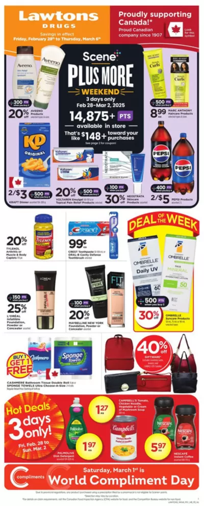 Pharmacy & Beauty offers in Charlottetown (Prince Edward Island) | New offers to discover in Lawtons Drugs | 2025-02-28 - 2025-03-06