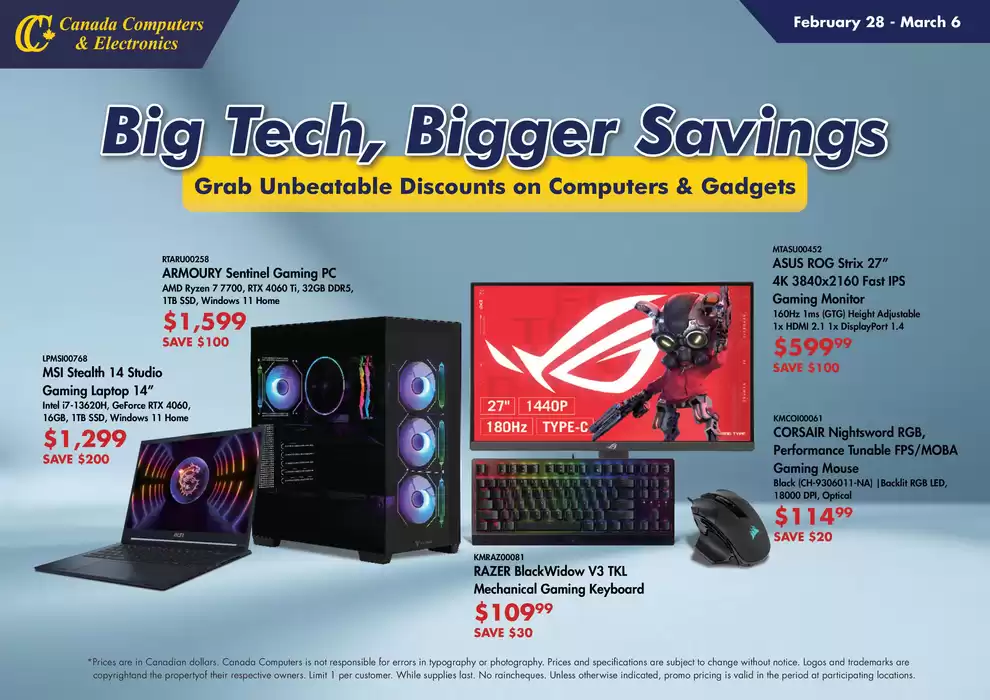 Canada Computers catalogue in Richmond Hill | Big Tech Bigger Savings | 2025-02-28 - 2025-03-06