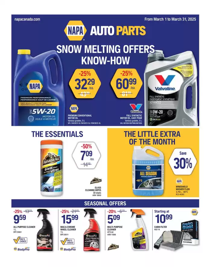 NAPA Auto Parts catalogue in Okotoks | Flyer | 2025-03-01 - 2025-03-31